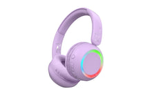 Laden Sie das Bild in den Galerie-Viewer, WIRELESS HEADSET WITH LIGHT– PURPLE