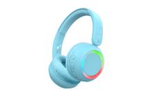 Laden Sie das Bild in den Galerie-Viewer, WIRELESS HEADSET WITH LIGHT– BLUE