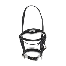 Laden Sie das Bild in den Galerie-Viewer, PANDURO HOBBY HORSE ERGONOMISCHE TRENSE - SCHWARZ