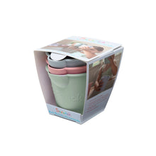 Laden Sie das Bild in den Galerie-Viewer, SCRUNCH – BADEEIMER 3ER-SET –  SAGE GREEN, DUSTY ROSE, DUCK EGG BLUE