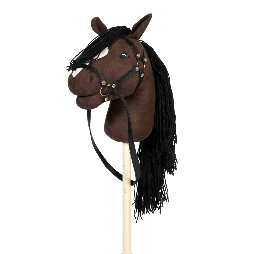 HOBBY HORSE, OPEN MOUTH – BROWN