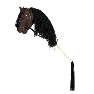 HOBBY HORSE, OPEN MOUTH – BROWN