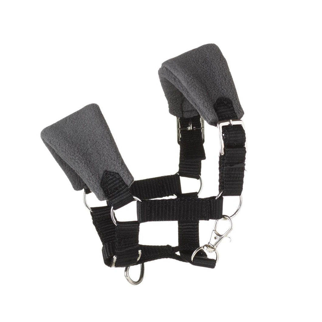 PANDURO HOBBY HORSE HALFTER MIT FLEECE - SCHWARZ