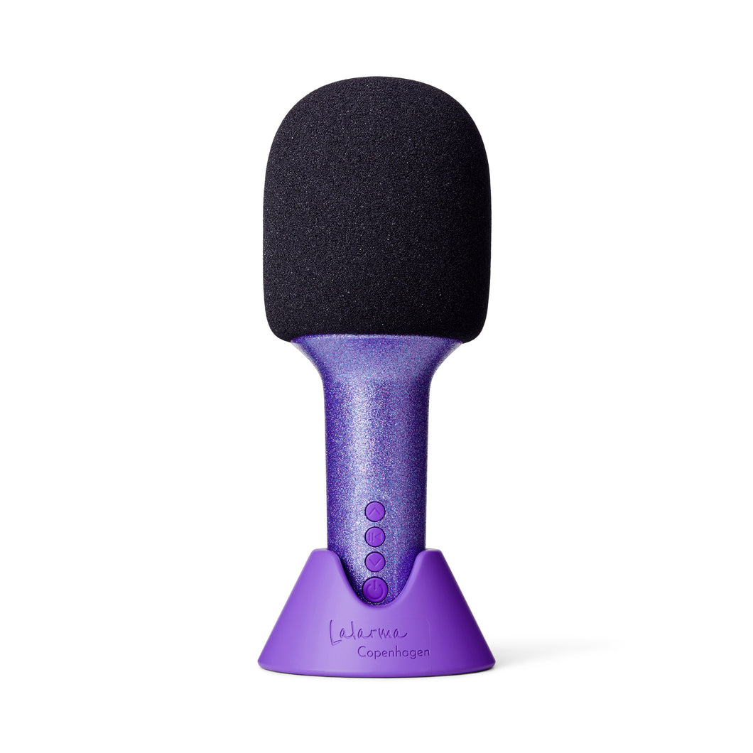 LALARMA GLITTER GROVE MIKROFON - PURPLE