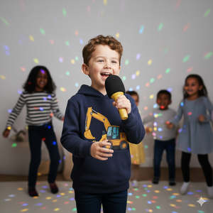 LALARMA GLITTER GROVE MIKROFON - GOLD