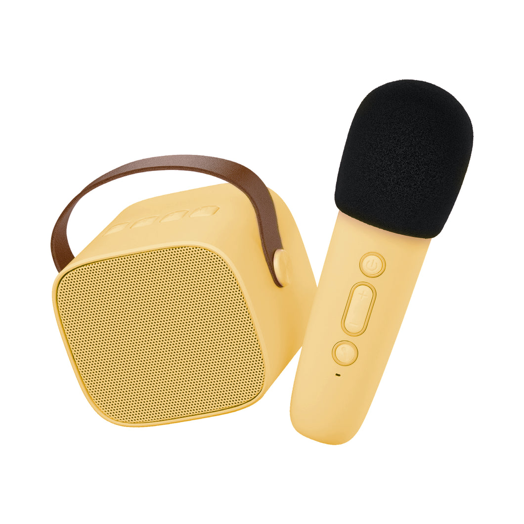 SPEAKER WITH WIRELESS MICROPHONE -  YELLOW