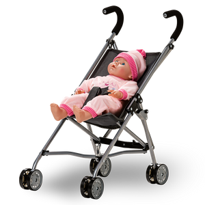 DOLL BUGGY W/FOAM - GREY