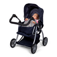 Laden Sie das Bild in den Galerie-Viewer, DOLL STROLLER – DARK BLUE

