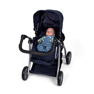 DOLL STROLLER – DARK BLUE