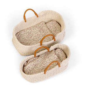 KNITTED DOLL BASKET (25 CM)