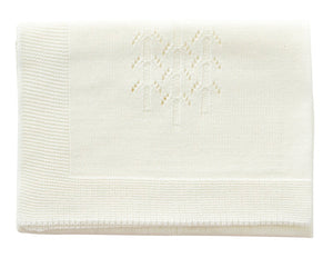 KNITTED BLANKET – CREAM