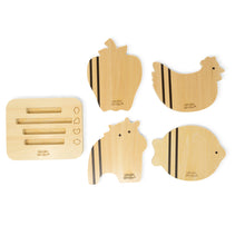 Laden Sie das Bild in den Galerie-Viewer, CUTTING BOARD SET 5-TEILIG (NEW)
