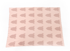 KNITTED ORGANIC BLANKET – PINK