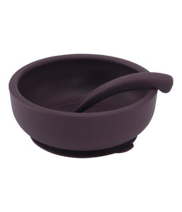 BOWL MIT DECKEL & LÖFFEL – PLUM