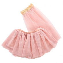Laden Sie das Bild in den Galerie-Viewer, TULLE SKIRT W/VEIL- DUSTY ROSE
