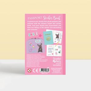 STUDIO PETS – PASSPORT STICKER BOOK FÜR 16 CM KUSCHELTIERE