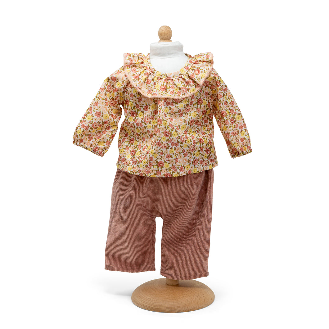 RUFFLE SHIRT FLOWER W/PANTS