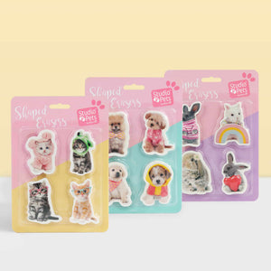 STUDIO PETS – 2D-SHAPED-ERASERS KITTENS