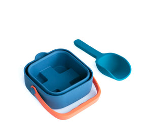 FALTBARER SILIKON-EIMER – BLUISH
